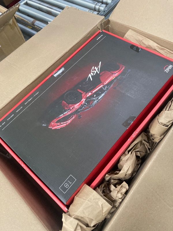 Photo 1 of ***OPEN BOX*** Nifeliz ASIL Sports Car Building Set, 1:8 Scale Advanced Collectible Car Model Set for Adults, Display Gift for Racing Fans (4099 PCS, NF10293)