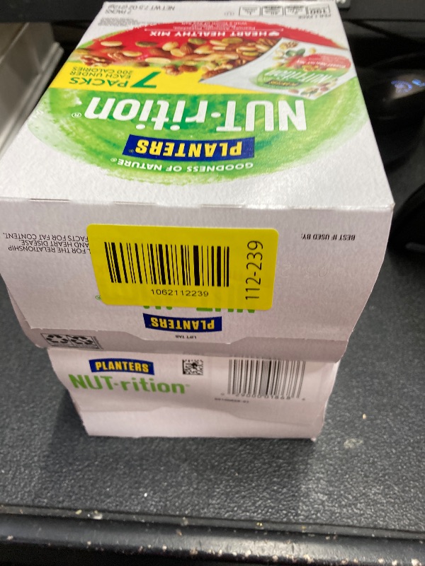 Photo 1 of (4 pack) PLANTERS NUT-RITION Heart Healthy Nut Mix, Shelf Stable, Plant Based Protein, 1 oz Plastic Package (7 Count) x2