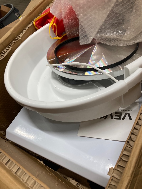 Photo 1 of **DAMAGED PARTS**Vevor Pottery Wheel 25CM Pottery Forming Machine 350W Electric Wheel for Pottery with Foot Pedal and Detachable Basin Easy Cleaning for Ceramics Clay Art Craft DIY : Arts, Crafts & Sewing