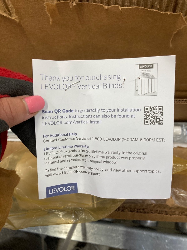 Photo 1 of  LEVOLOR vertical blinds 