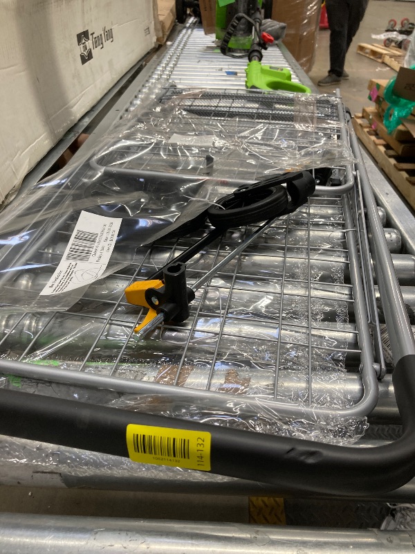 Photo 1 of ****** leg cap missing ********Shopping Cart & Large 360° Swivel Wheels | Foldable Collapsible & Lightweight | Perfect for Groceries Laundry Utility Cart - Silver