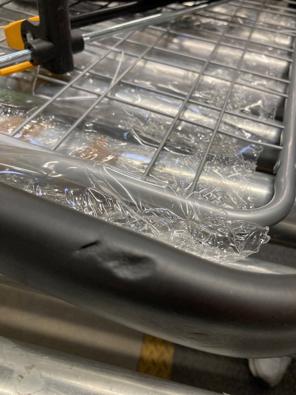 Photo 1 of ****** leg cap missing ********Shopping Cart & Large 360° Swivel Wheels | Foldable Collapsible & Lightweight | Perfect for Groceries Laundry Utility Cart - Silver