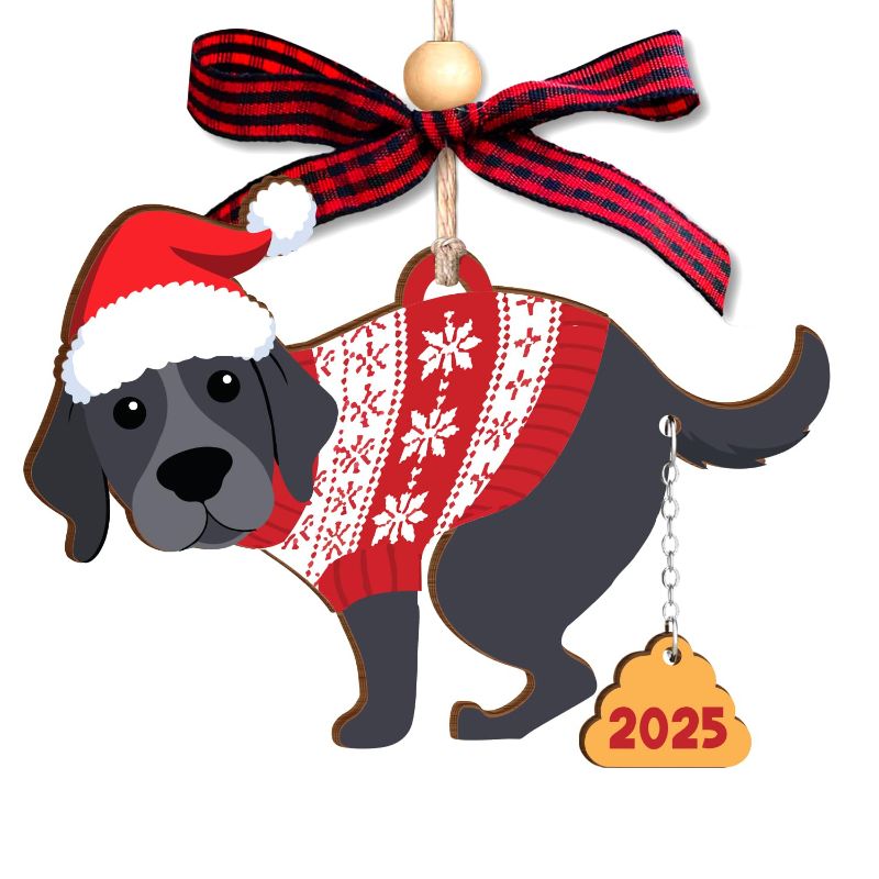 Photo 1 of ****** 2 pack***NewEleven Labrador Retriever Gifts - Black Labrador Christmas Ornament for Women, Men, Dogs Lover, Dogs Owner - Funny Dog Gifts Idea from Friend, Family - Christmas Ornaments