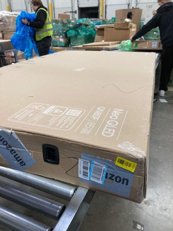 Photo 1 of ********BROKEN. NO RETURN******Samsung 85-Inch Class Neo QLED 4K QN80F Series, Vision AI, Mini LED Smart TV (2025 Model, 85QN80F) Neo Quantum HDR, Object Tracking Sound Lite w/Dolby Atmos, NQ4 AI Gen2 Processor, Alexa Built-in