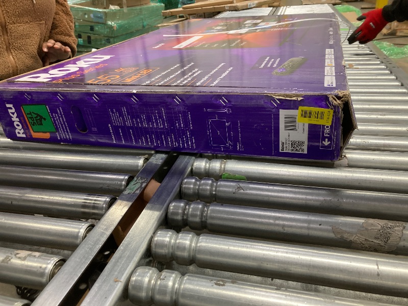 Photo 1 of ****NO RETURN****Roku Smart TV – 55-Inch Plus Series, Mini-LED TV – RokuTV with Enhanced Voice Remote – Flat Screen 4K QLED Television with Dolby Vision & Wi-Fi for Streaming Live Local News, Sports