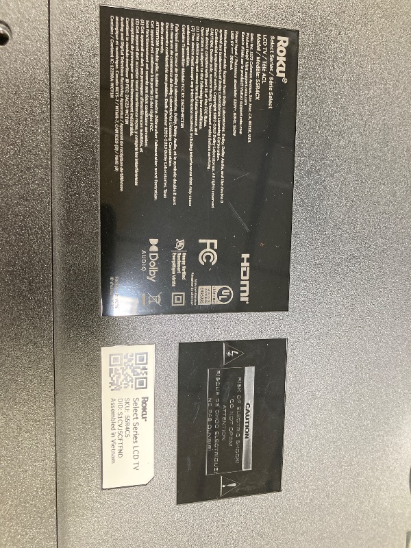 Photo 1 of ************NO RETURNS***********Roku Smart TV 2025 – 55-Inch Select Series, 4K HDR TV – Roku TV with Enhanced Voice Remote – Flat Screen LED Television with Wi-Fi for Streaming Live Local News, Sports, Family Entertainment