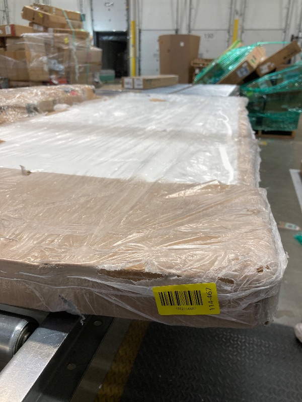 Photo 1 of ***DAMAGED ON ONE SIDE OF DOOR***JUBEST 30"x84" Flush Solid Core White Primed Concealed Sliding Hidden Barn Door with Soft Close Installation Hardware and Double Sided Pulls Included***DAMAGED ON ONE SIDE OF DOOR***