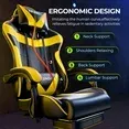 Photo 1 of ***Broken***Gaming Chair, Seenda Ergonomic Video Game Chair with Footrest and Lumbar Support,Computer Chair Height Adjustable with Swivel Seat and Headrest***Broken***