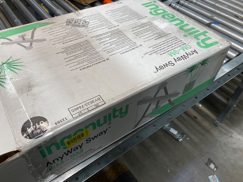 Photo 1 of **Missing parts**Ingenuity Anyway Sway 5-Speed Multi-Direction Portable Foldable Baby Swing & Infant Seat with Vibrations, Nature Sounds, 0-9 Months 6-20 lbs (Ray)