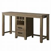 View 1 of **MISSING PARTS/THIS IS ONLY THE MIDDLE OF THE TABLE-CABINET WITH DRAWERS***Sunset Trading Saunders 71" RECTANGULAR SOLID WOOD CONSOLE TABLE , Desert Brown Acacia Wood (ED-D18620TB)