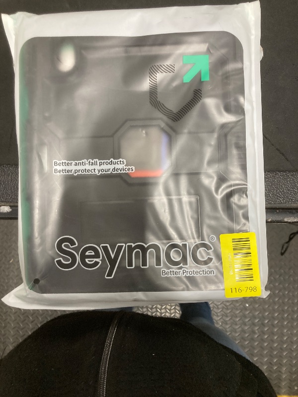 Photo 1 of **ONLY CASE INCLUDED. NO STRAPS OR GLASS PROTECTOR***SEYMAC Case for iPad (A16) 11th/10th Generation 2025/2022 (11?/10.9?), Sturdy Heavy Duty Full-Body Shockproof Protective Case with Screen Protector, Rotating Stand, Hand/Shoulder Strap, Black**ONLY CASE