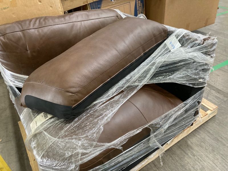 Photo 1 of ***OADEERHOME BROWN LEATHER PIECE** PARTIAL SET MIDDLE SECTION WITH CUSHIONS