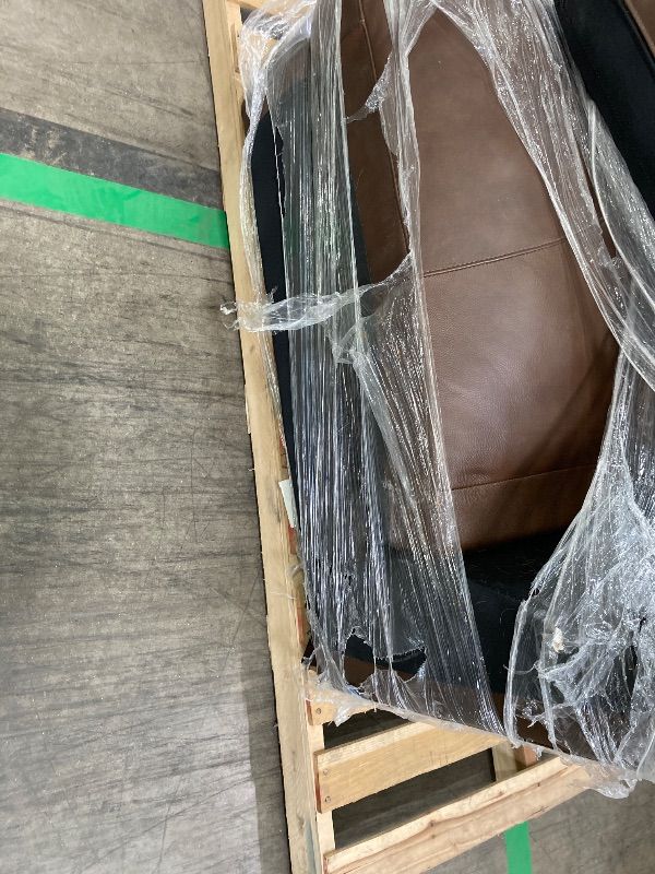 Photo 1 of ***OADEERHOME BROWN LEATHER PIECE** PARTIAL SET MIDDLE SECTION WITH CUSHIONS