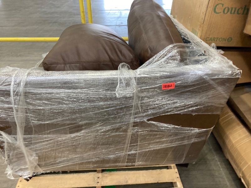 Photo 1 of ***OADEERHOME BROWN LEATHER PIECE** PARTIAL SET MIDDLE SECTION WITH CUSHIONS