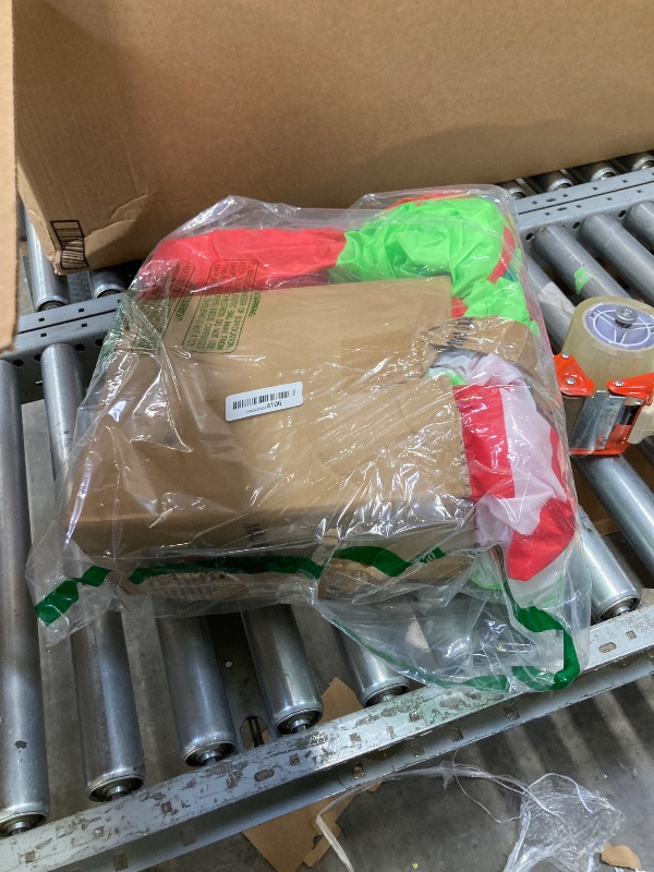 Photo 1 of 12ft Giant Christmas Inflatables Outdoor Decorations Blow up Santa Green Monster with Gift Box,Candy Cane, LED Lights for Yard Decor/Lawn/Garden/Holiday Party