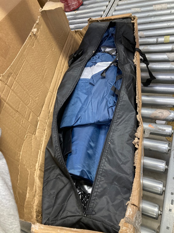 Photo 1 of 10x10 Pop Up Canopy Tent with 2 Sidewalls, Easy Up Canopy Upgraded Outdoor Party Sun Shade Tent Portable Gazebo for Beach Camping Events with Carry Bag and 4 Sand Bags (Navy Blue-New)