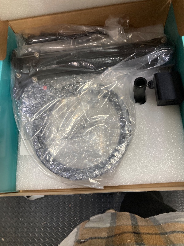 Photo 1 of 10X 30X Large Magnifying Glass with Light and Stand, 5-inch Lighted Magnifier, 72 LED 3 Color Modes Stepless Dimmable, Hands-Free Magnifying Glass Desk Lamp for Reading Craft Hobby Close Work Black