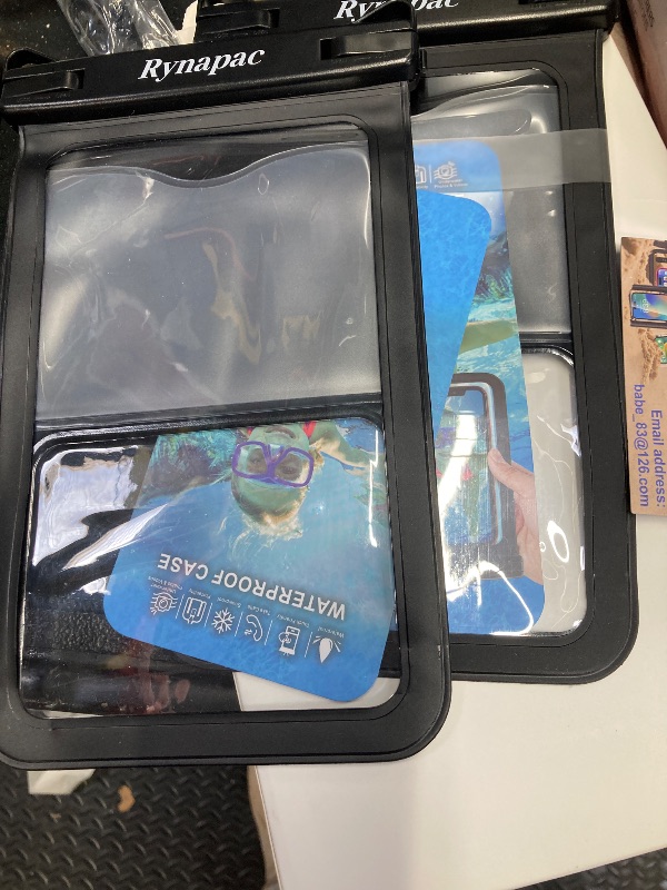 Photo 1 of [Up to 10"] Large Waterproof Phone Pouch Bag - 2 Pack IPX8 Waterproof Phone Case for iPhone 17 16 15 Pro Max Galaxy S25 S24 Ultra, Touchscreen & Underwater Photography, Beach Cruise Travel Essentials