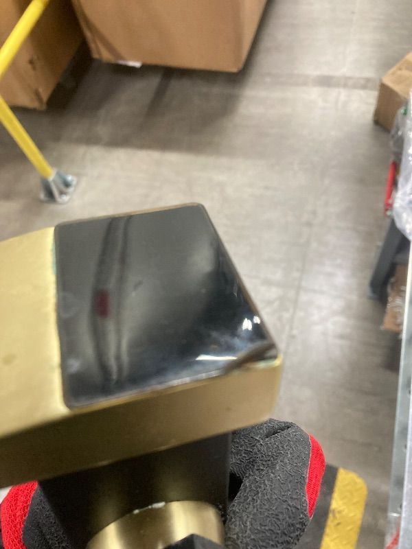 Photo 1 of ***DAMAGE -SELLING AS IS *** LOOPAN LED Bathroom Faucet Gold & Black, Single Handle Waterfall Faucet for Sink Mount