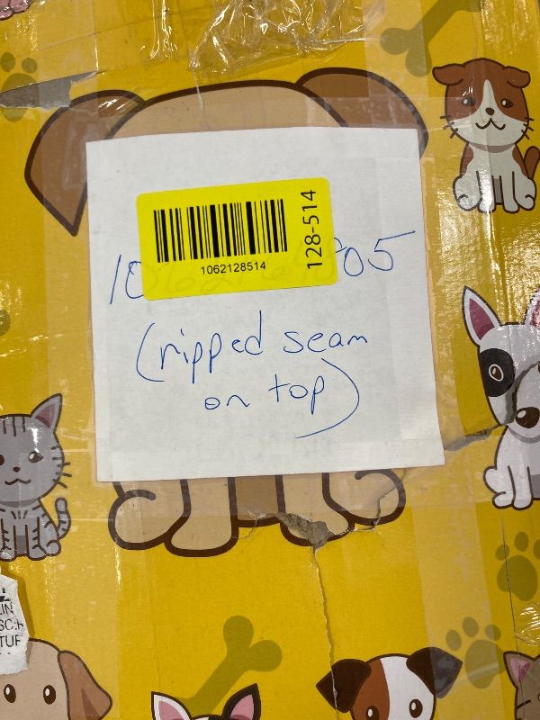 Photo 1 of ***DAMAGE RIPPED/TORN-SELLING AS IS *** meowtastic Black & White Dog Weighted Stuffed Animals - 22 Inch 4.5 Pounds Weighted Plush Dog Stuffed Animals - Big Stuffed Dog Plush Pillow - Cute Plush Toys Gifts for Kids & Adults (22" 4.5 lbs)