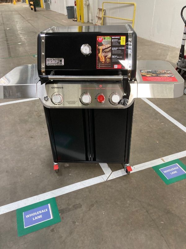 Photo 1 of ***NEW-NOT IN BOX-SOME SCUFFS/SCRATCHES*** Weber Genesis® EX?325W Smart Gas Grill (Natural Gas) for Outdoor Cooking, 3 Burner – Black, Wi?Fi Enabled Grill with Porcelain-Enameled Cast-Iron, Sear Zone & PureBlu Burners