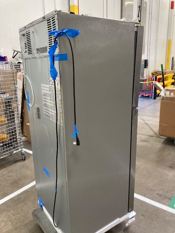 Photo 1 of ***DAMAGE, DOOR HINGE -SOME SCUFFS/SCRATCHES, NOT IN BOX*** Kenmore 4675525 30' French Door Refrigerator with Freezer - Accela Chill, Ice Maker, Adjustable Glass Shelves, ENERGY STAR Certified, 17.5 cu. ft. Capacity - Fingerprint Resistant Stainless Steel