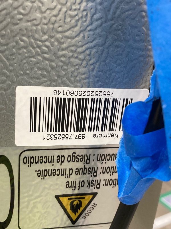 Photo 1 of ***DAMAGE, DOOR HINGE -SOME SCUFFS/SCRATCHES, NOT IN BOX*** Kenmore 4675525 30' French Door Refrigerator with Freezer - Accela Chill, Ice Maker, Adjustable Glass Shelves, ENERGY STAR Certified, 17.5 cu. ft. Capacity - Fingerprint Resistant Stainless Steel