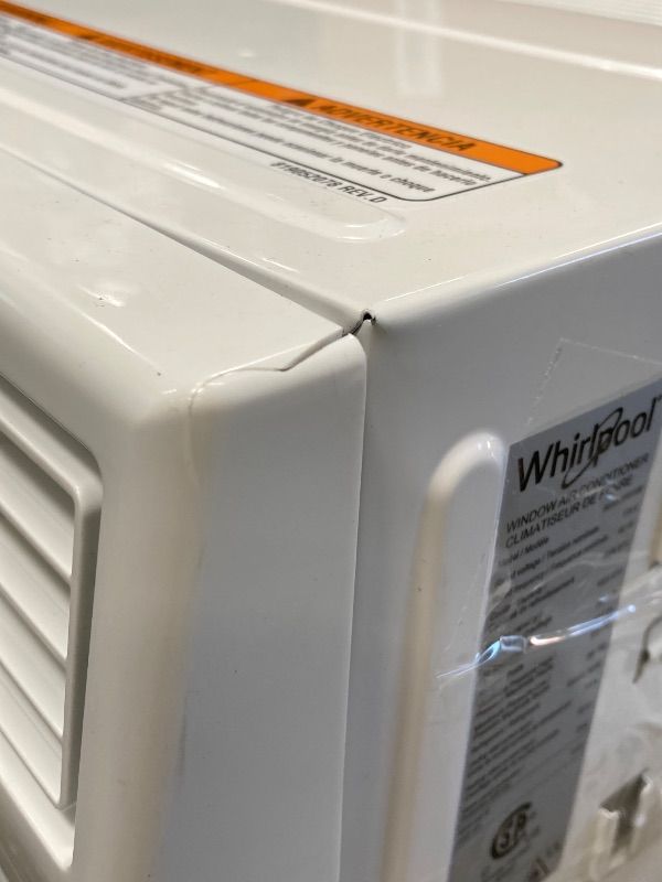 Photo 1 of ***DAMAGED SELLING AS PARTS ONLY***Whirpool Window Air Conditioner, 8,000 BTU up to 350 Sq Ft. | Supplemental Heat, Heater for Apartment, Living Room, Bedroom,
