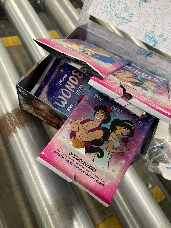 Photo 1 of **opened each box**2025 Topps Disney Wonder Hobby Box: Pre-Order, 20 Packs, 6 Cards Each, Includes Parallels, Stickers, Inserts