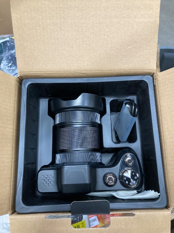 Photo 1 of 4K Digital Camera for Photography, Autofocus 56MP Vlogging Camera for YouTube/Content Creators/Travel, 16X Zoom Video Camera with 3" 180°Flip Screen & Lens Hood, Gift Ideas for Teens & Beginners