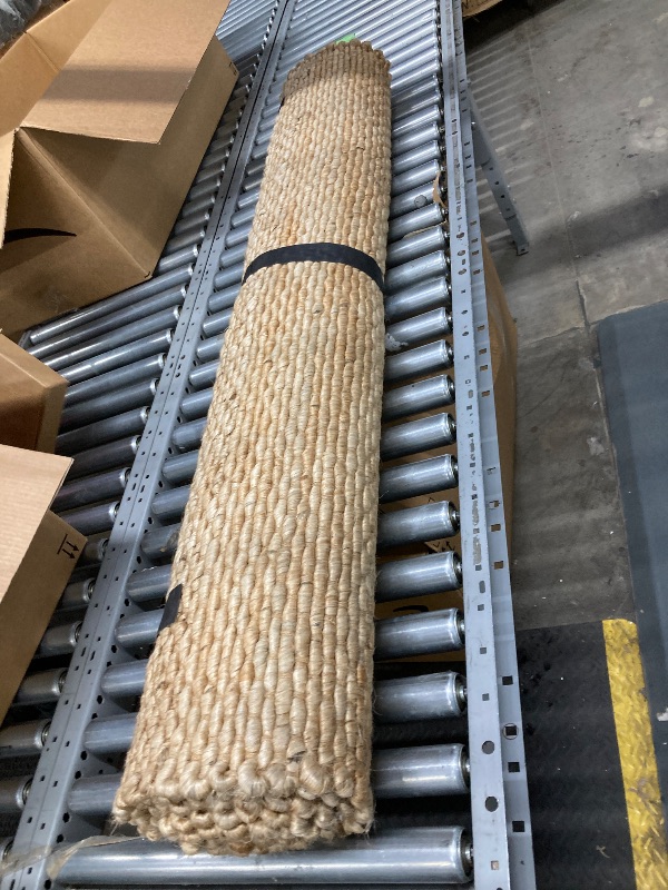 Photo 1 of **NOTE: IT'S SIMILAR**   SAFAVIEH Area Rug 4x6 - Natural Fiber Collection - Natural Brown, Handmade Jute, Farmhouse Style, Chunky Textured Thick Pile (NF447A)
