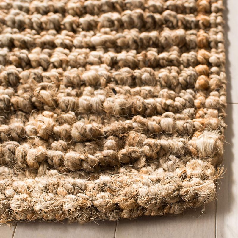Photo 1 of **NOTE: IT'S SIMILAR**   SAFAVIEH Area Rug 4x6 - Natural Fiber Collection - Natural Brown, Handmade Jute, Farmhouse Style, Chunky Textured Thick Pile (NF447A)
