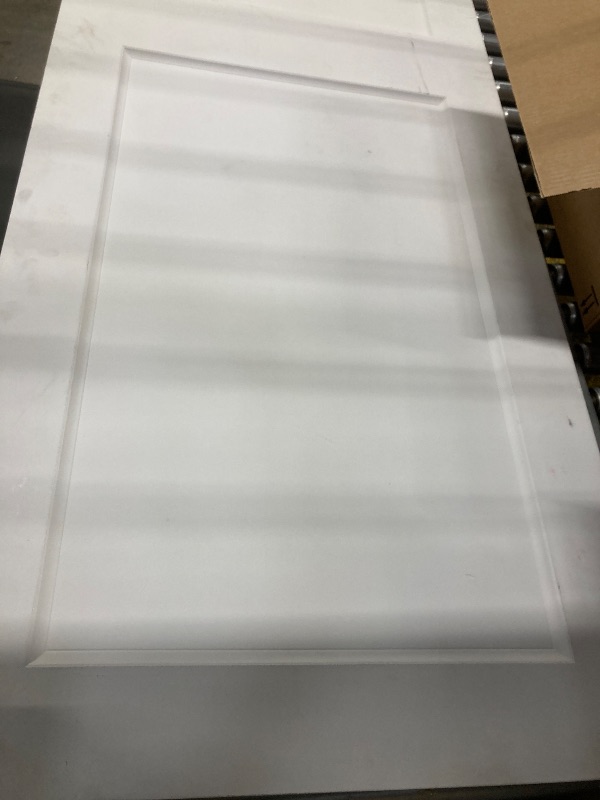 Photo 1 of **HAS CHIPS ON CORNERS**JUBEST 30"x80" 2-Panel Shaker Style White Primed Hollow Core Interior Molded Door Slab, NOT Included Hardware, Pre-Assembled Interior Door for Pantry, Laundry, Closet