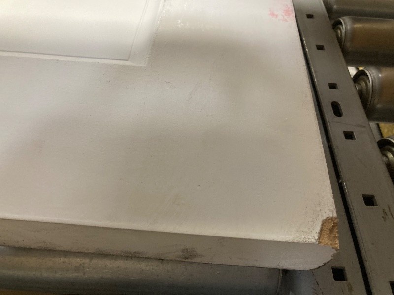 Photo 1 of **HAS CHIPS ON CORNERS**JUBEST 30"x80" 2-Panel Shaker Style White Primed Hollow Core Interior Molded Door Slab, NOT Included Hardware, Pre-Assembled Interior Door for Pantry, Laundry, Closet