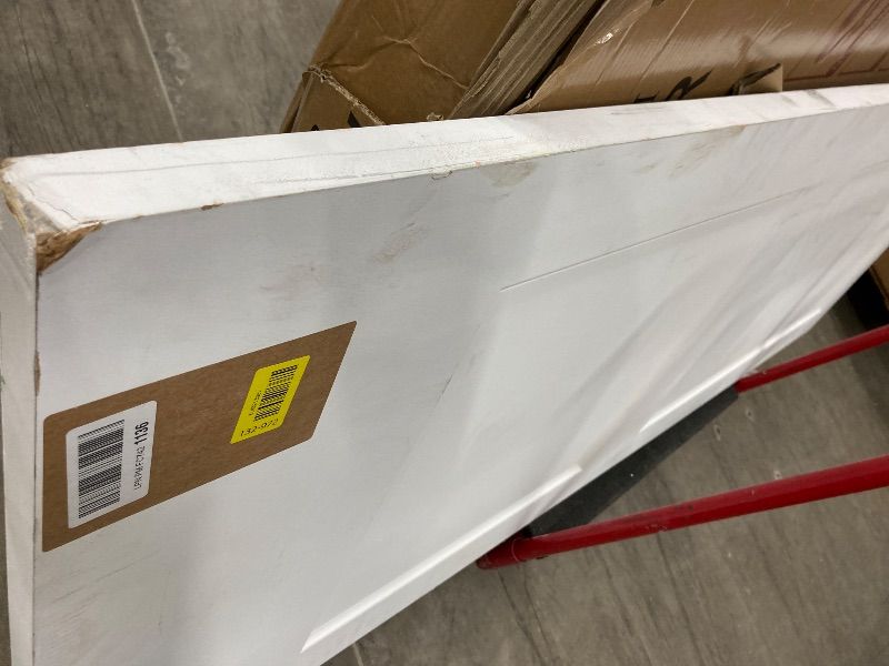 Photo 1 of **HAS CHIPS ON CORNERS**JUBEST 30"x80" 2-Panel Shaker Style White Primed Hollow Core Interior Molded Door Slab, NOT Included Hardware, Pre-Assembled Interior Door for Pantry, Laundry, Closet