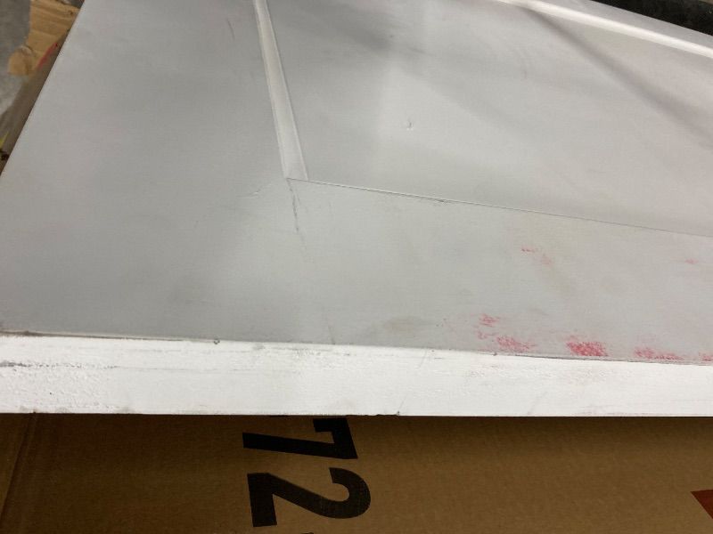 Photo 1 of **HAS CHIPS ON CORNERS**JUBEST 30"x80" 2-Panel Shaker Style White Primed Hollow Core Interior Molded Door Slab, NOT Included Hardware, Pre-Assembled Interior Door for Pantry, Laundry, Closet