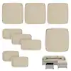 Photo 1 of 25.6 in. Outdoor Patio Replacement Slip Covers Furniture Cushion Cream (Covers Only)**NOTE: PHOTO AND DESCRIPTION ARE SIMILAR**