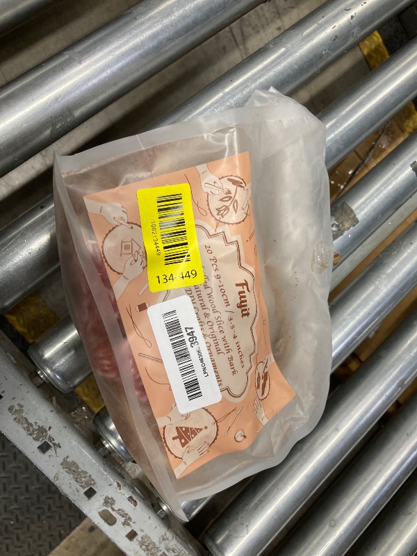 Photo 1 of ***DAMAGED, CRACKED -MISSING PARTS -SELLING AS IS *** Fuyit Natural Wood Slices 13 Pcs 3.5-4 Inches Craft Wood Kit Unfinished Predrilled with Hole Wooden Circles Tree Slices for Arts and Crafts Christmas Ornaments DIY Crafts