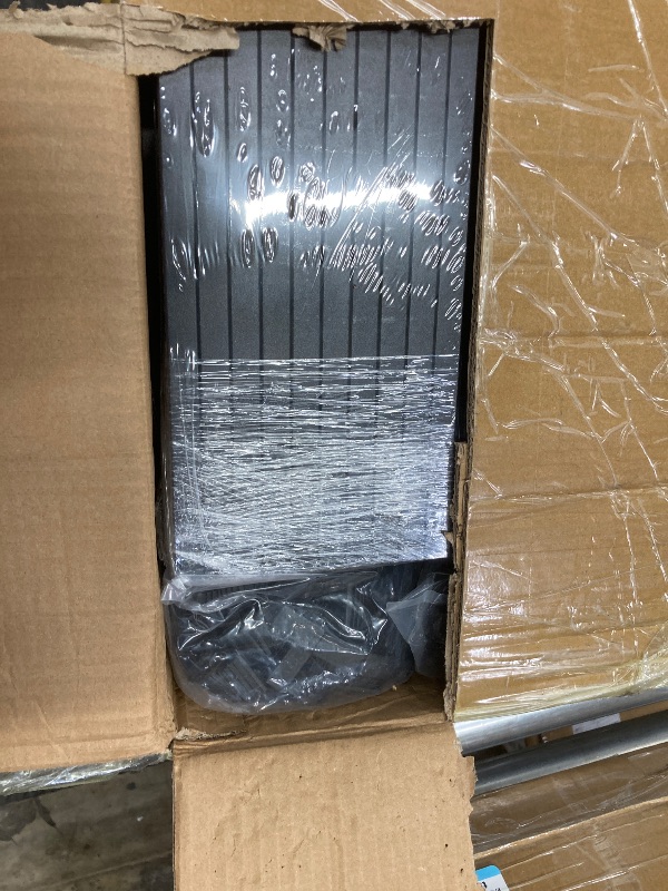 Photo 1 of 101 Pack Deck Balusters 36" Rectangle Staircase Baluster, Black Metal Deck Spindle and Stairs Railing,Hollow Rectangle Deck Balusters for Deck Railing Porch (101, 36 Inch)