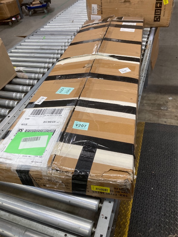 Photo 1 of ***Selling for Parts Only***UHOMEPRO Full Size Bed Frame, Victorian Style Metal Full Bed Frame, Quiet & Stable Steel Platform Bed with Headboard and Footboard, No Box Spring Needed, Easy Assembly, Black