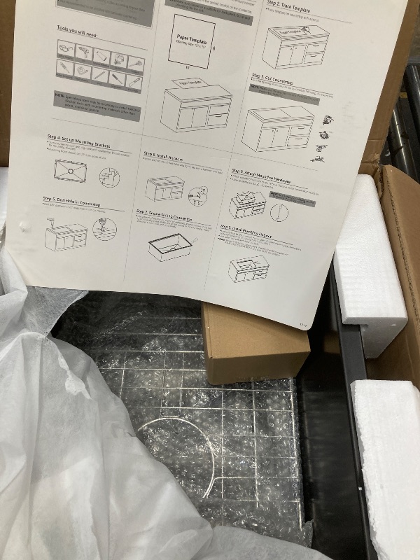 Photo 1 of 17 Inch Bar Sink Undermount Black-iAnomla 17x17 Undermount Bar Sink Bar Prep Sink Black Quartz Sink Wet Bar Single Bowl Kitchen Sink Small Rv Kitchen Sink with Bottom Grid