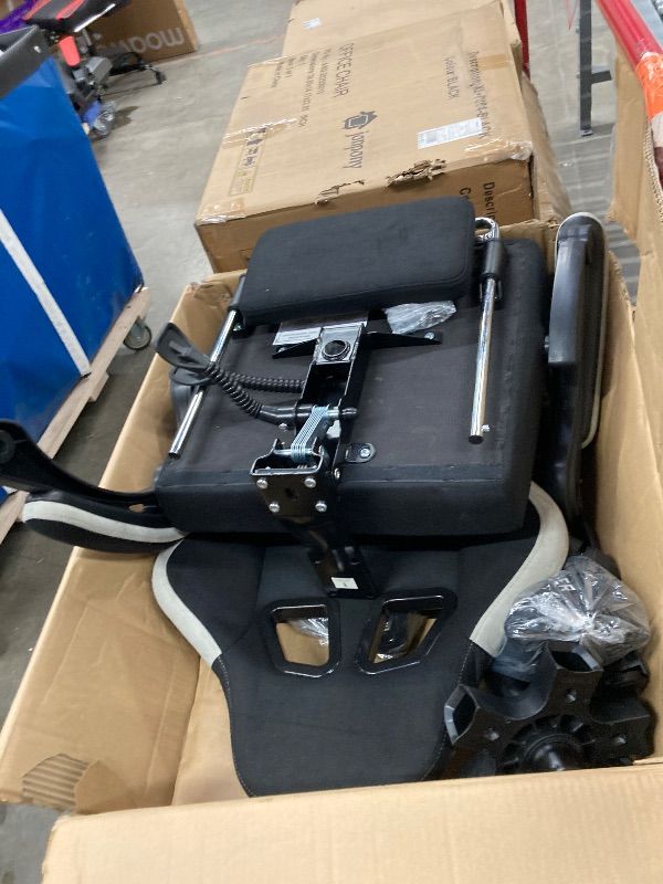 Photo 1 of ***CHAIR ONLY SITS IN LOWEST POSITION*DOES NOT RISE***GTPLAYER Gaming Chair, Computer Office Chair with Pocket Spring Cushion, Linkage Armrests and Footrest, High Back Ergonomic Computer Chair with Lumbar Support Task Chair with Footrest***CHAIR ONLY SITS