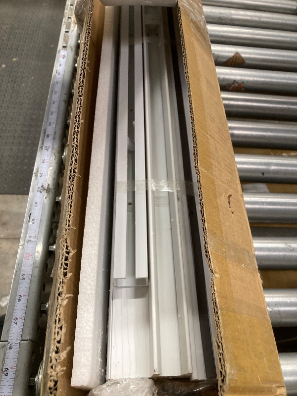 Photo 1 of 104RDHOUSE 30×80in PVC Internal Accordion Folding Door, Multifold Sliding Door for Closet, White in Color, with Installation Hardware; Handle; Latch.