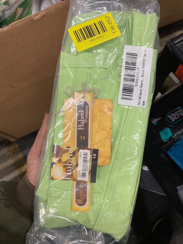 Photo 1 of & Company Womens Perfectly Shaping Hyper Stretch Shorts SH44876X Lime 1X