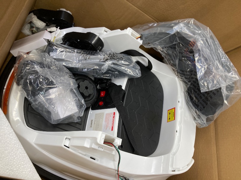 Photo 1 of **MISSING PARTS**Outfunny 12V Bumper Car for Kids, Ride on Toys Bumper Car for Toddlers with Remote & Music - White