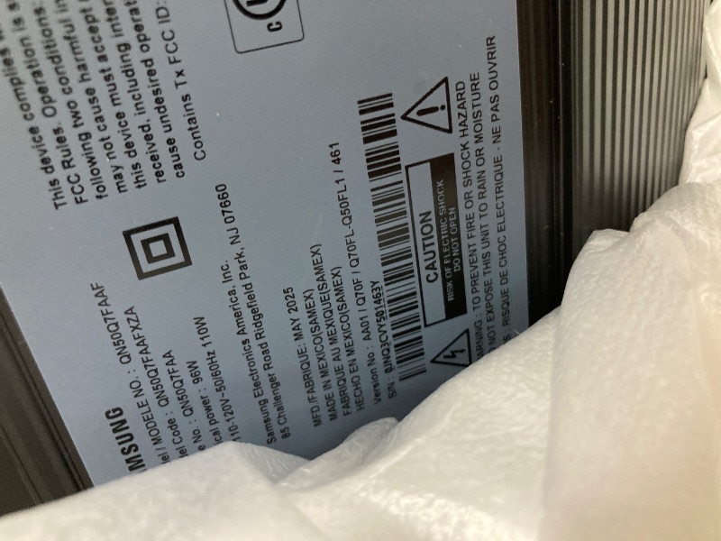 Photo 1 of ** no returns, no refunds** * parts only** Samsung 50-Inch Class QLED Q7F Series Samsung Vision AI Smart TV (2025 Model, 50Q7F) Quantum HDR, Object Tracking Sound Lite, Q4 AI Gen1 Processor, 4K upscaling, Gaming Hub, Alexa Built-in