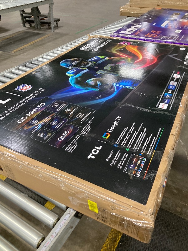 Photo 1 of ** no returns, no refunds** ** parts only** TCL 65 Inch Class QM6K Series | Mini LED QLED 4K HDR | 65QM6K, 2025 Model | 120HZ-144HZ High Brightness Smart Google TV Dolby Atmos Onkyo Audio | Voice Remote Alexa Gaming Streaming Television