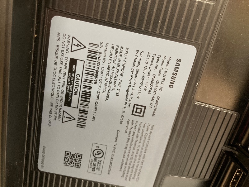 Photo 1 of ** no refunds, no returns** Samsung 65-Inch Class QLED Q7F Series Samsung Vision AI Smart TV (2025 Model, 65Q7F) Quantum HDR, Object Tracking Sound Lite, Q4 AI Gen1 Processor, 4K upscaling, Gaming Hub, Alexa Built-in
