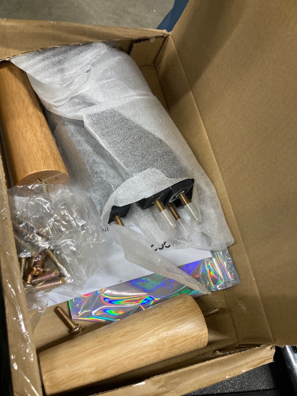 Photo 1 of ** HARDWARE ONLY** FRAME NOT INCLUDED Pinmoco Full Upholstered Bed Frame with Adjustable Arc-shaped Headboard, LED Platform Bed, Teddy Velvet Black
