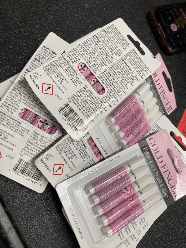 View 2 of ** pack 0of ***6**Goldfinger Professional Nail Glue - Super Strong, Fast-Drying, Long-Lasting, Easy Application, Perfect for Acrylic & Press-On Nails, Quick Repair, Pack of 5